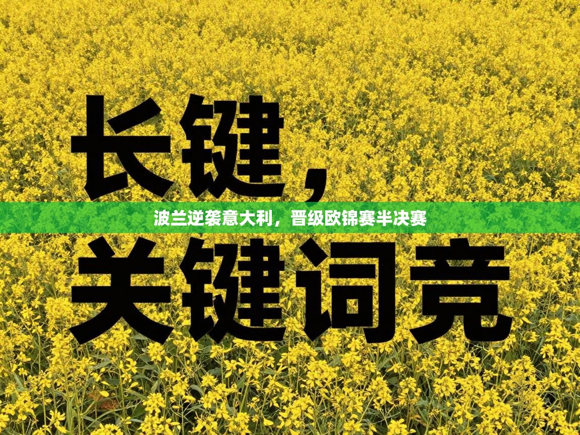 波兰逆袭意大利，晋级欧锦赛半决赛